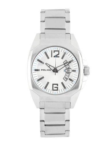 Police Men Sliver-Toned Dial Watch PL12897JS-04M