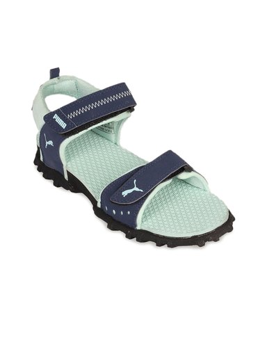 Puma Women Green Navy Baby Blue Floater