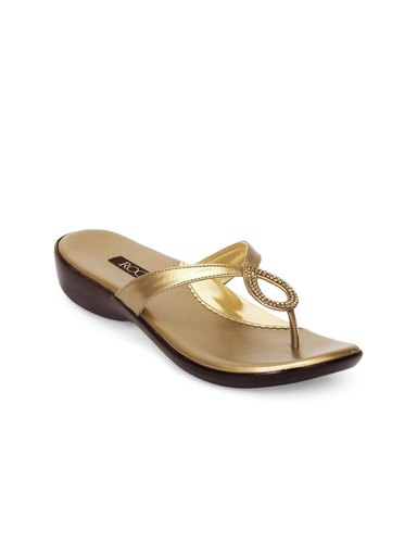 Rocia Women Golden Sandals