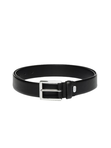 OTLS Men Black Leather Belt