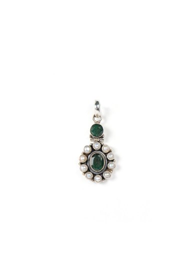 Fabindia Women Anusuya Green Pendant