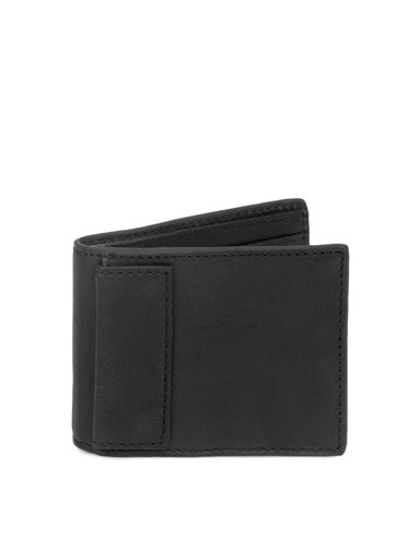 Fossil Men Black Cross Traveler Wallet