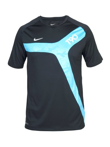 Nike Men's Black Blue T-shirt