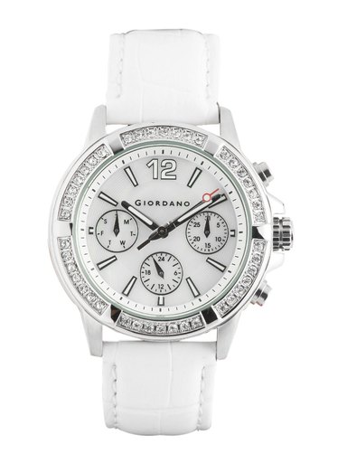 Giordano Women Chronograph White Dial Watch