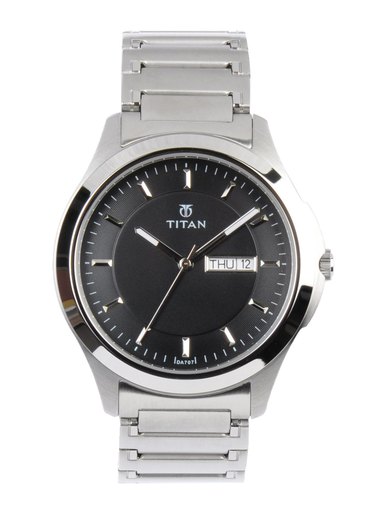 Titan Men Black Dial Watch
