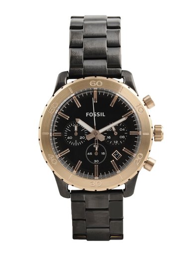 Fossil Men Black Dial Chronograph Watch CH2817