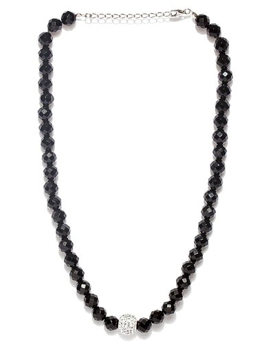 Lucera Black Beaded Necklace