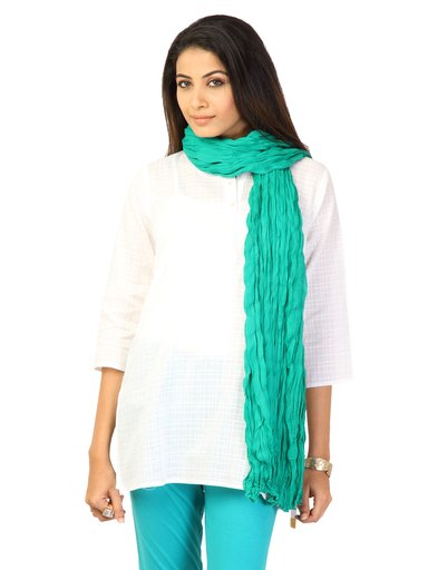 Aurelia Women Voile Green Dupatta