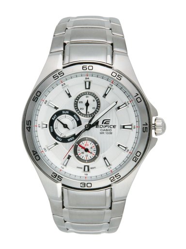 CASIO Edifice Men White Dial Watch ED424