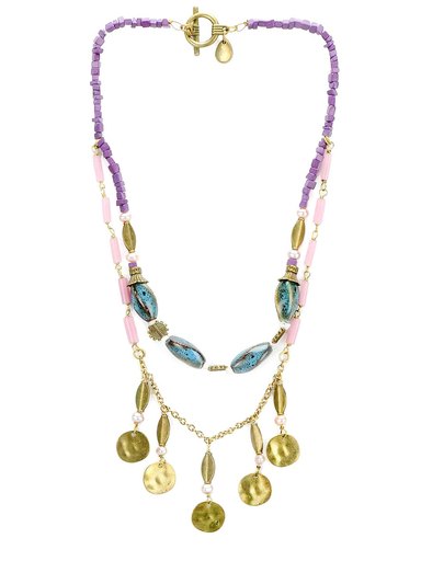 Ivory Tag Women Lemony Cue Multicolour Necklace