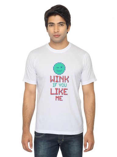 Mark Taylor Men Printed White T-shirt