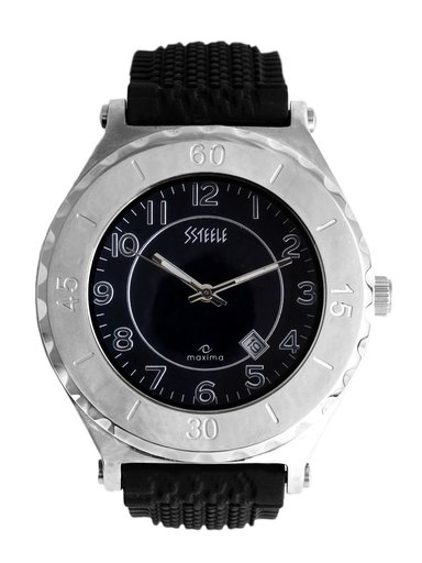 Maxima Men Dark Grey Dial Watch