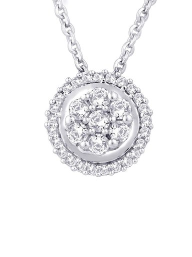 Lucera Women Silver Pendant with Chain