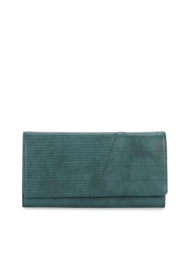 Baggit Women Border Cocoa Teal Wallet