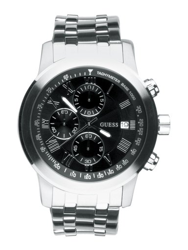 Guess Men Boulevard Silver Watch