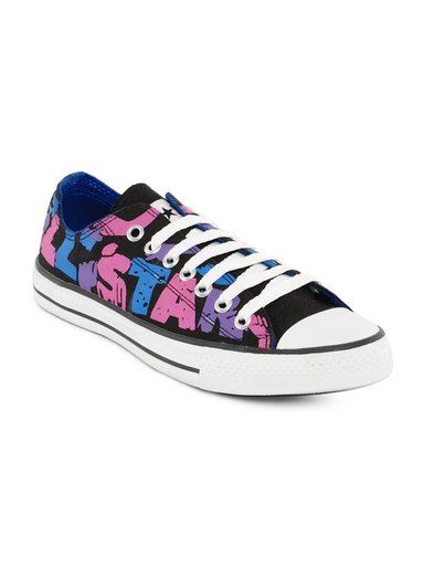 Converse Unisex Chuck Taylor All Star Print Black Casual Shoes