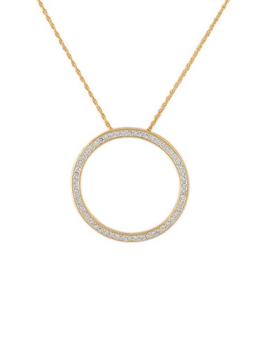 Estelle Women Gold Pendant with Chain