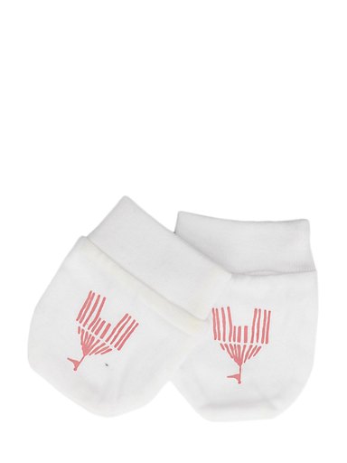 Madagascar 3 Infant Girls White Mittens
