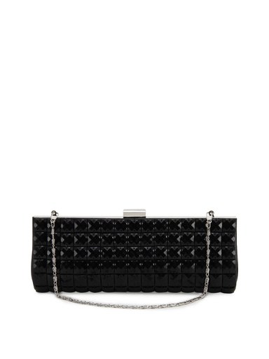 Lino Perros Women Beaded Black Clutch
