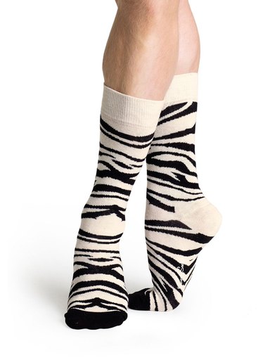 Happy Socks Unisex Cream Socks