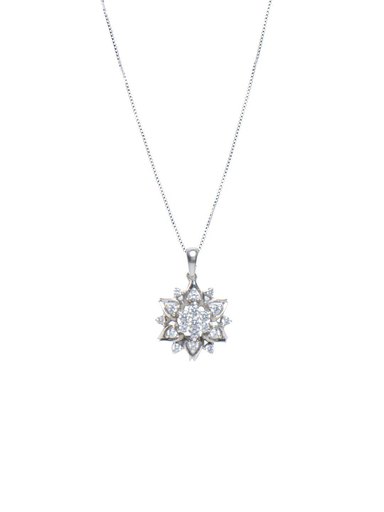 Lucera Women Silver Pendant with Chain