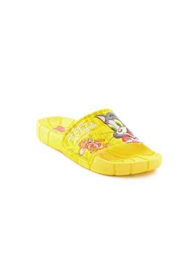 Warner Bros Kids Unisex TJ Big Face Yellow Slippers