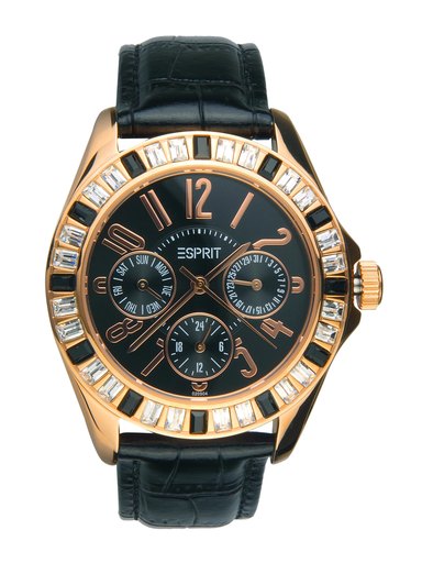 Esprit Women Vital Crystal Rose Black Watch