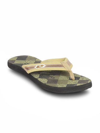 Lotto Women's Cross Color Beige Black Flip Flop