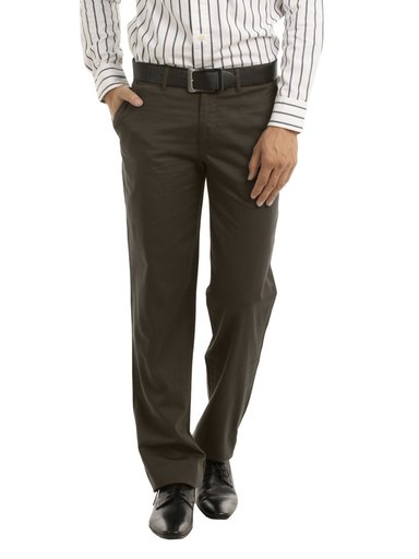 John Players Men Brown Trousers