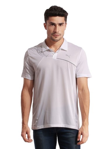 Puma Men Training Polo White T-shirt