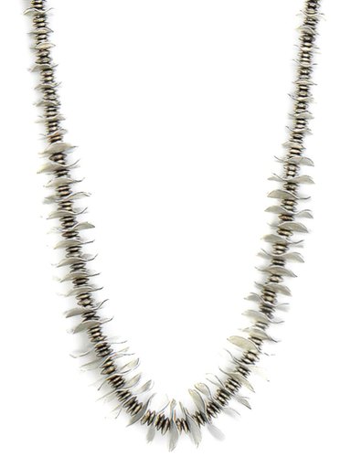 Femella Silver Disc and Balls Necklace