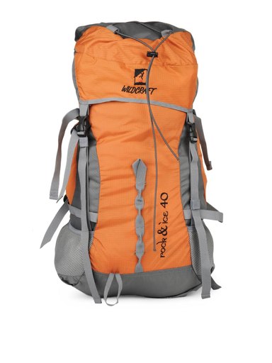 Wildcraft Unisex Grey & Orange Rucksack