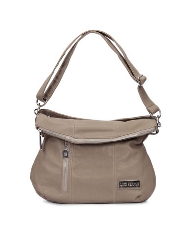 Lino Perros Women Leatherette Light Brown Handbag