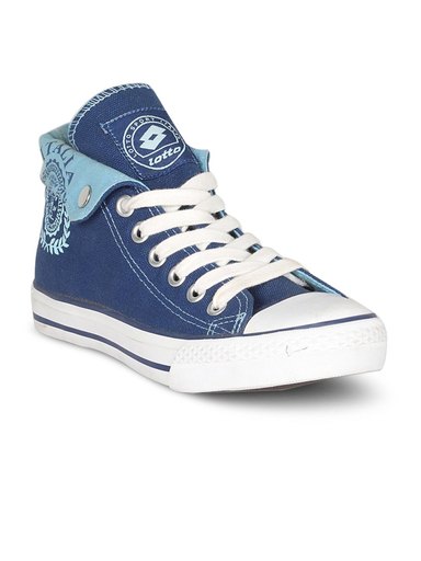 Lotto Unisex Canvas Blue White Shoe