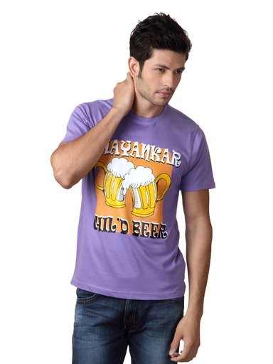 Myntra Men Purple T-shirt