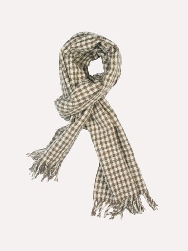 Reid & Taylor Men Check Cream Muffler