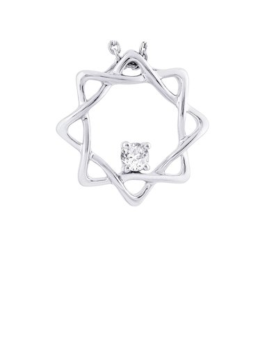 Lucera Women Silver Pendant with Chain