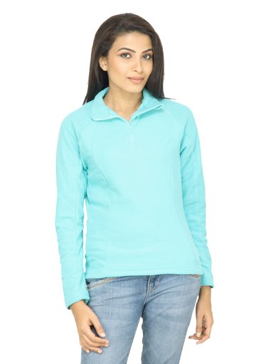 Quechua Women Fleece Blue Sweatshirt