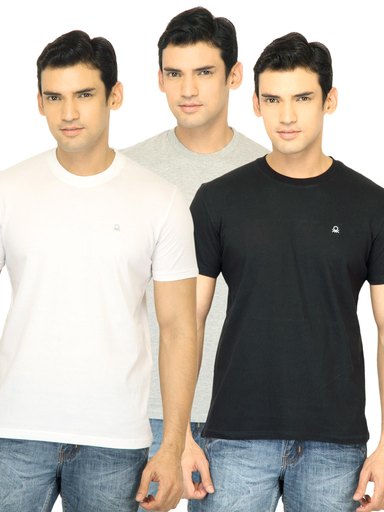 Undercolors of Benetton Men Pack Of 3 Innerwear T-Shirts