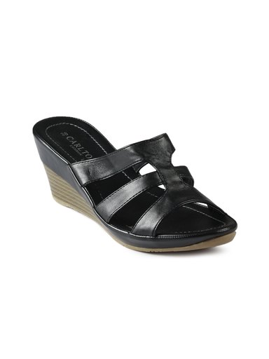 Carlton London Women Casual Black Wedges