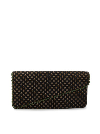Paridhan Women Black Clutch