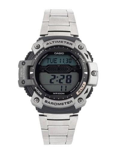 CASIO Outdoor Men Silver-Toned Digital Watch SGW-300HD-1AVDR S061