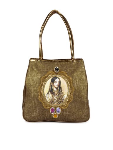 Rocia Women Gold Handbag
