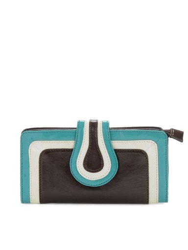 Peperone Women Brown & Blue Clutch