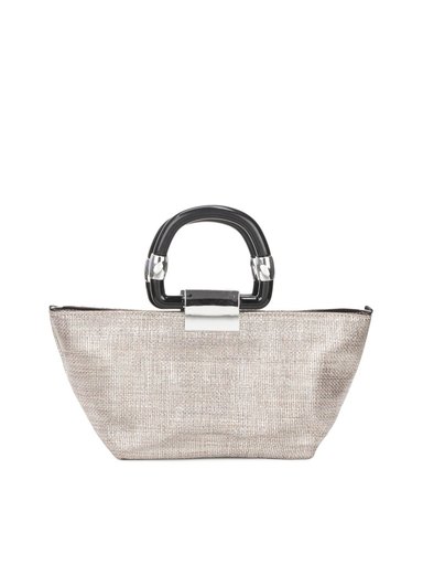 Murcia Women Jute Silver Handbag