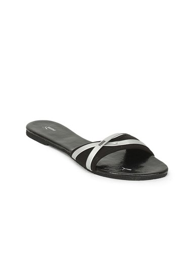 Puma Women Black Crazy Slide Flats