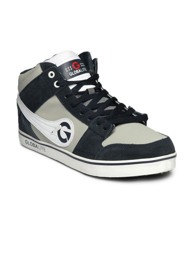 Globalite Men Navy Blue Skid Shoes