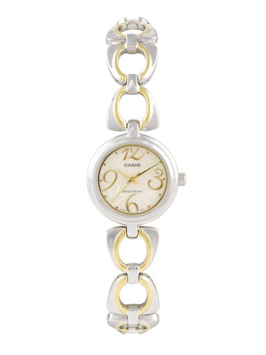 CASIO ENTICER Women Cream Dial Analogue Watch A651