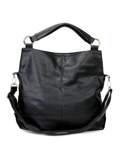Lino Perros Women Leatherette Black Handbag