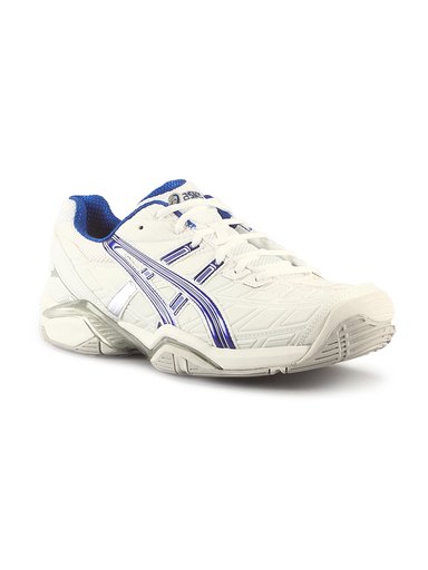 Asics Men's Gel Challenger 8 Tennis White Blue Shoe